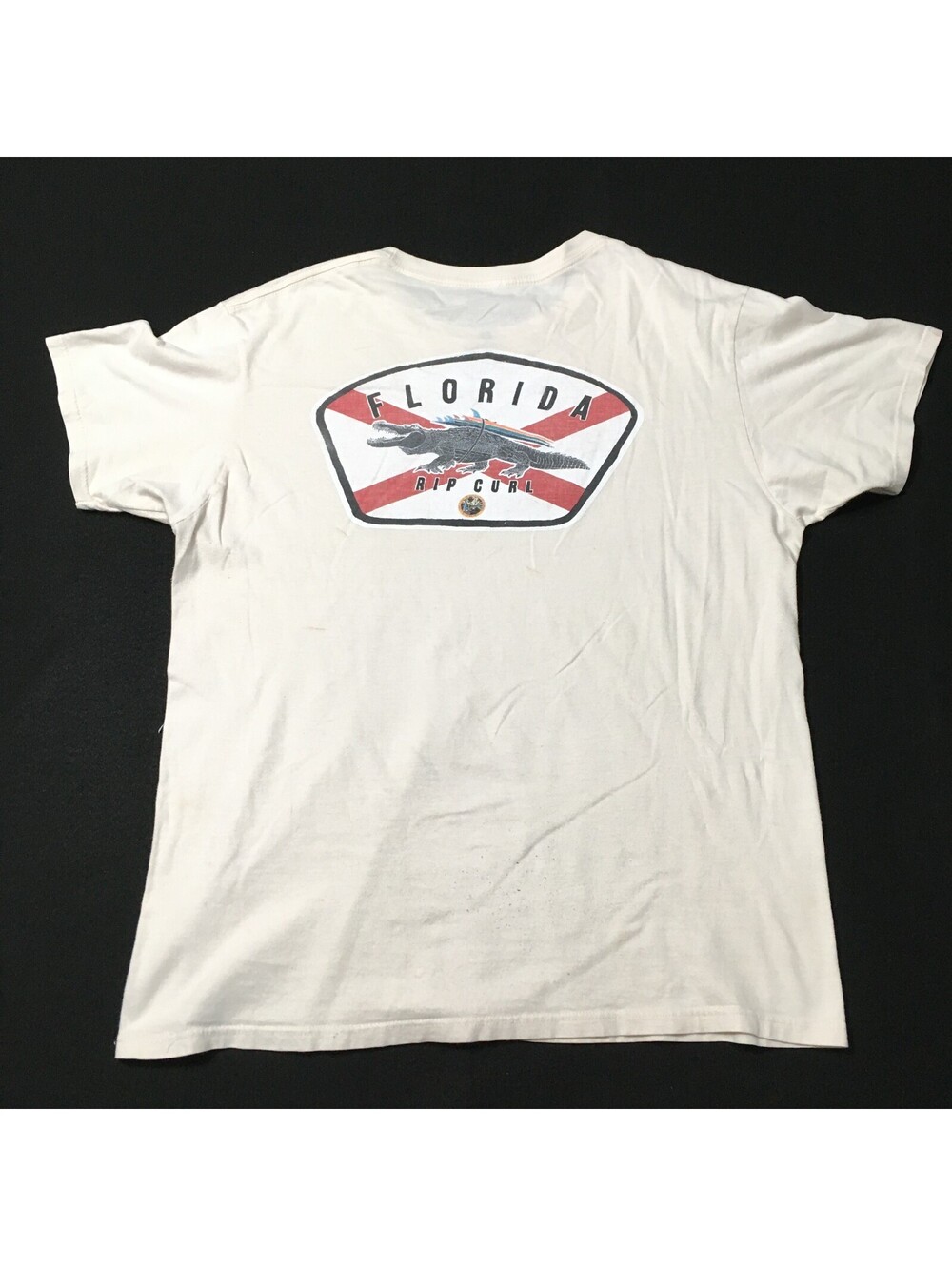 Rip Curl Surf Co Mens T Shirt Florida Graphic Tee Short Sleeve large